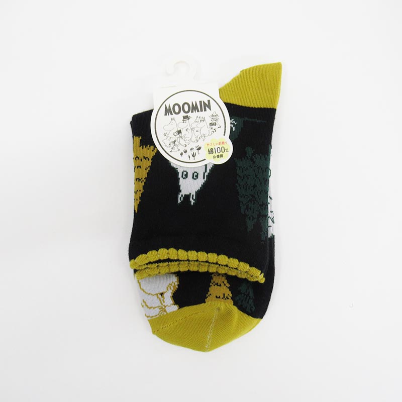 MOOMIN ムーミン ロークルーソックス ムーミン&ソフス BK /MNL753502-001